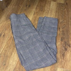 Plaid mid way pants